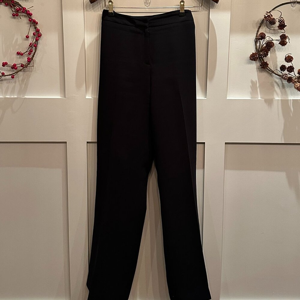 Elegant Black Lined Dress Pants - Size 16